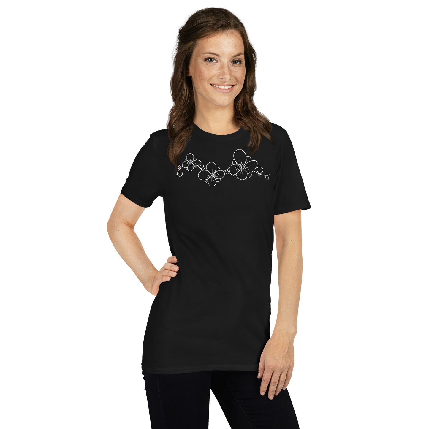 White Flower Lace - Women's T-Shirt