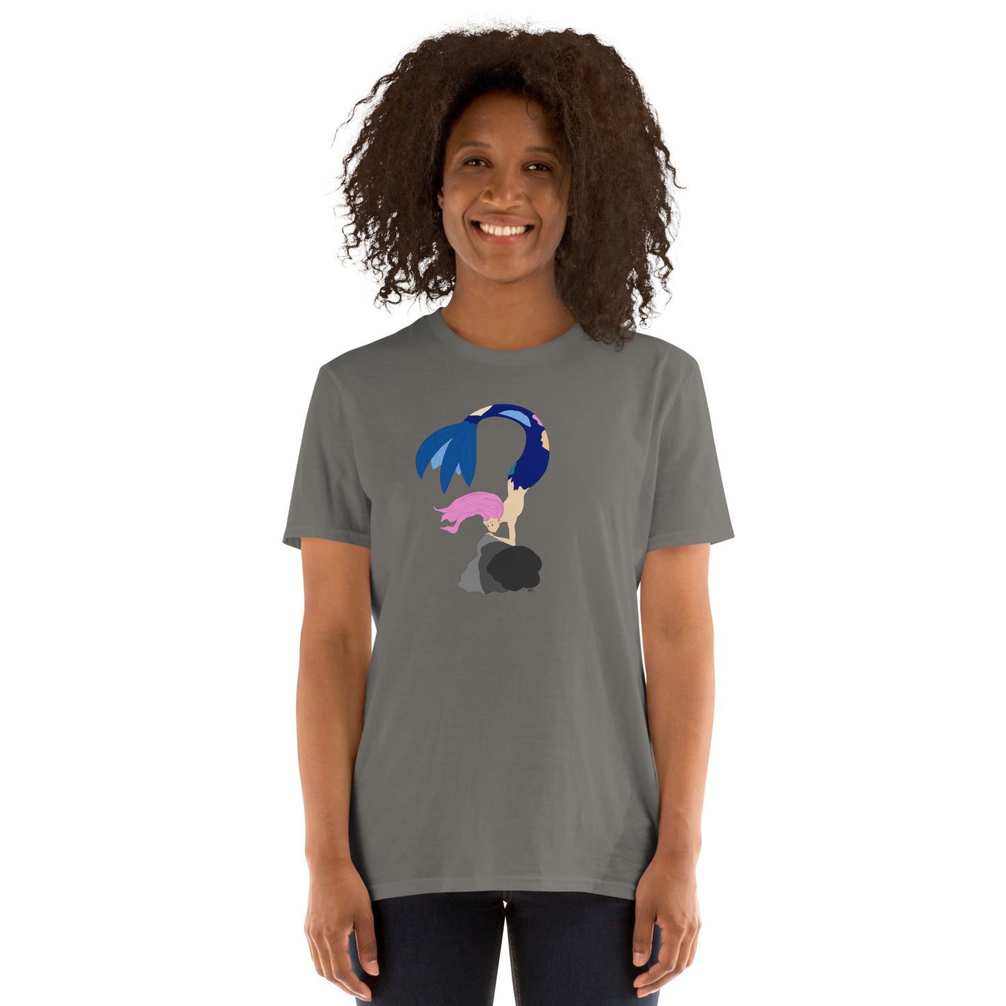 Pink Haired Mermaid - Women's T-Shirt