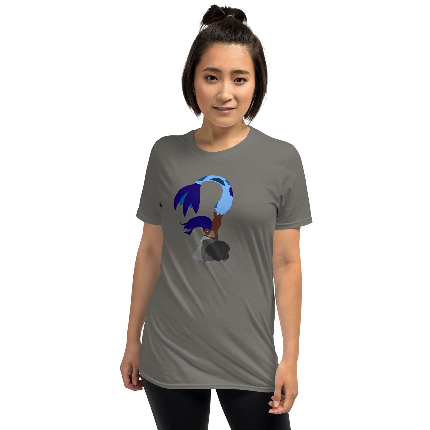 Blue Haired Mermaid - Women's T-Shirt