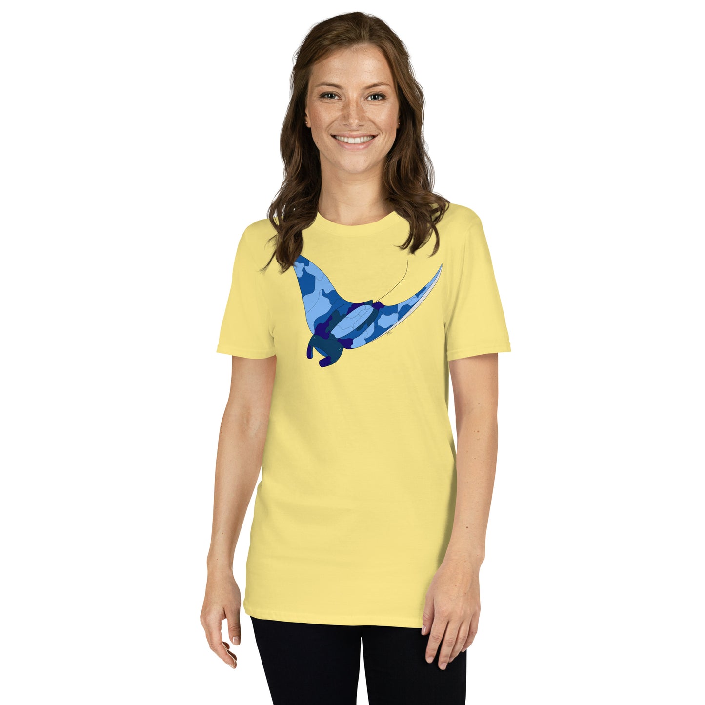 Blue Blotch Manta Ray - Women's T-Shirt