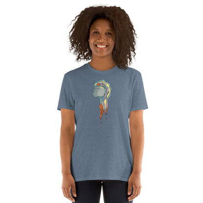 Turquoise Mermaid Head - Women's T-Shirt