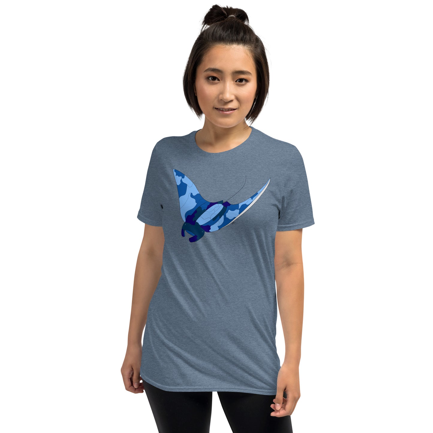 Blue Blotch Manta Ray - Women's T-Shirt