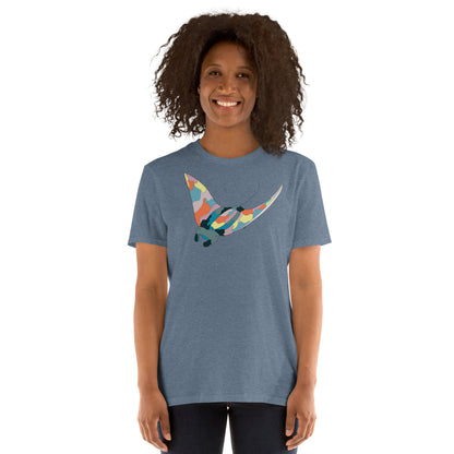 Turquoise Sunset Manta Ray - Women's T-Shirt