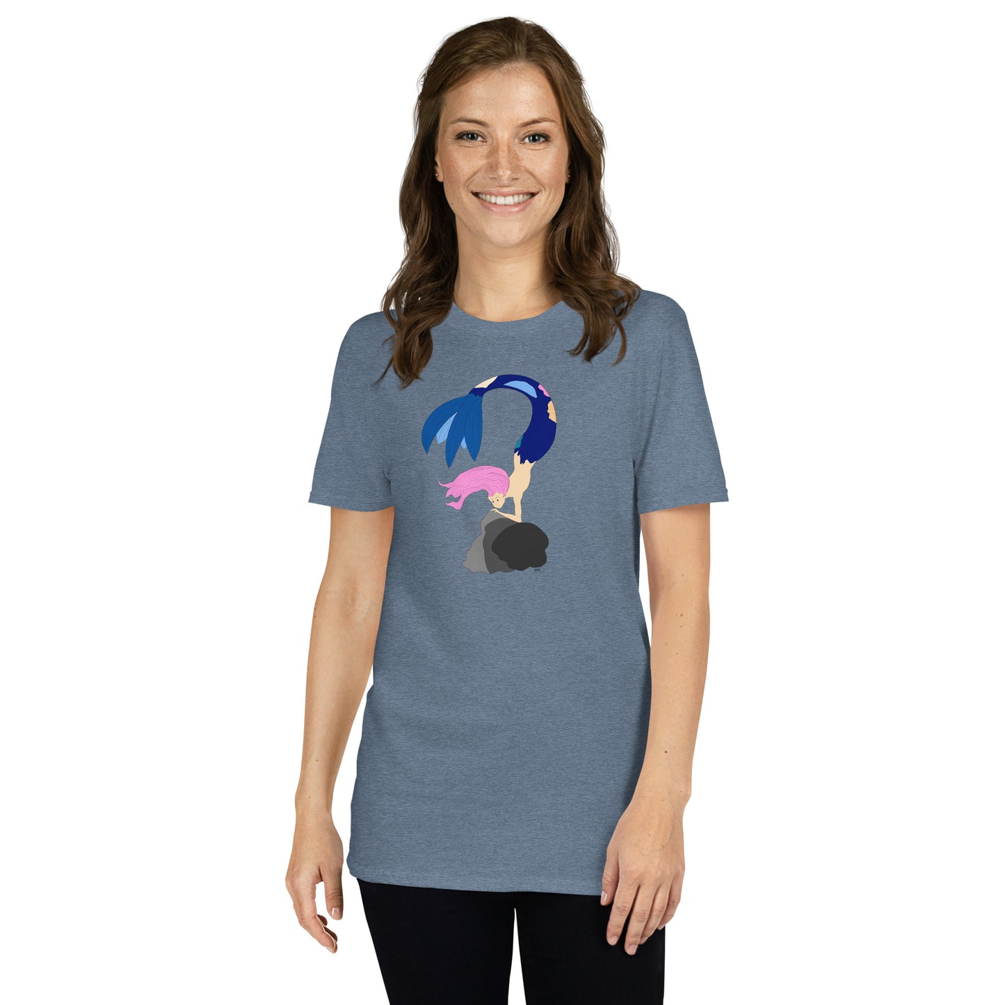 Pink Haired Mermaid - Women's T-Shirt