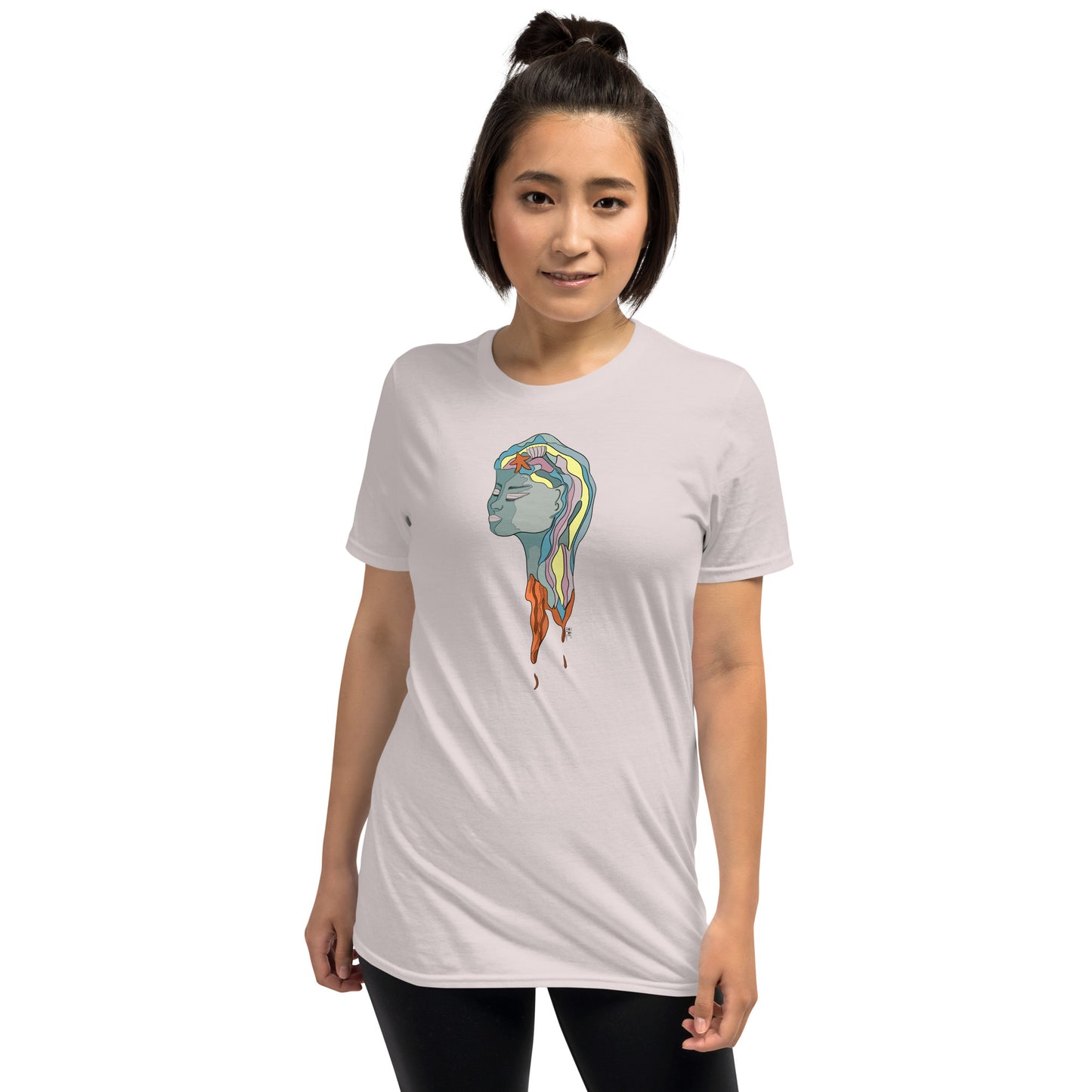 Turquoise Mermaid Head - Women's T-Shirt