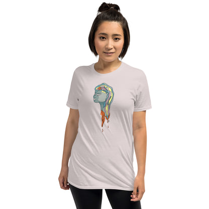 Turquoise Mermaid Head - Women's T-Shirt