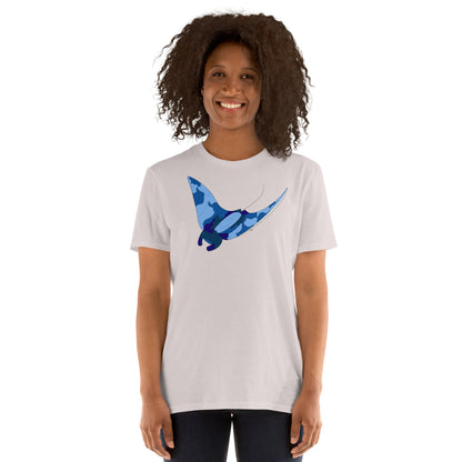 Blue Blotch Manta Ray - Women's T-Shirt