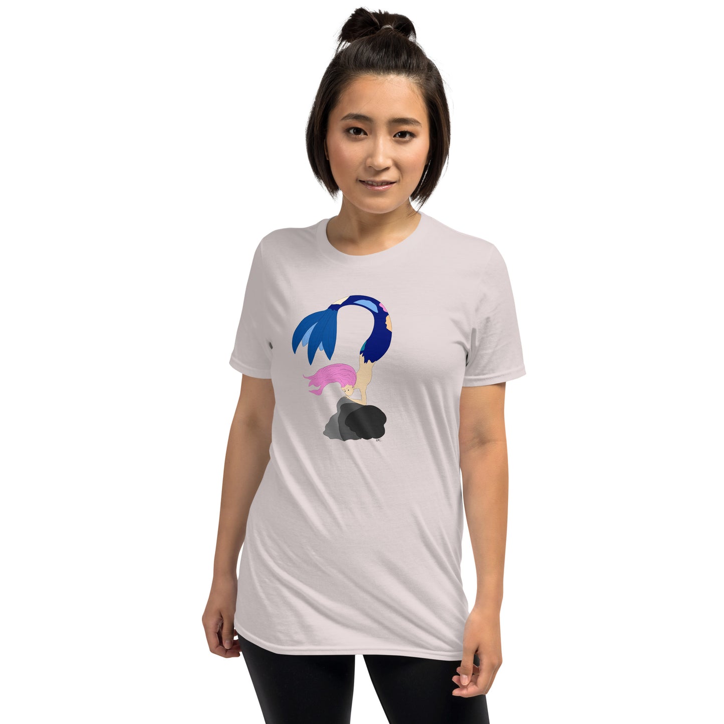 Pink Haired Mermaid - Women's T-Shirt