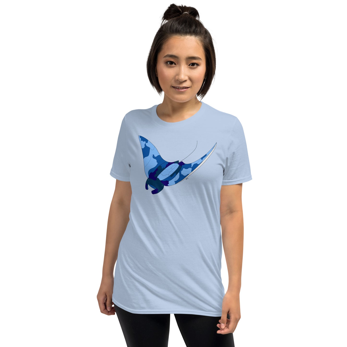 Blue Blotch Manta Ray - Women's T-Shirt