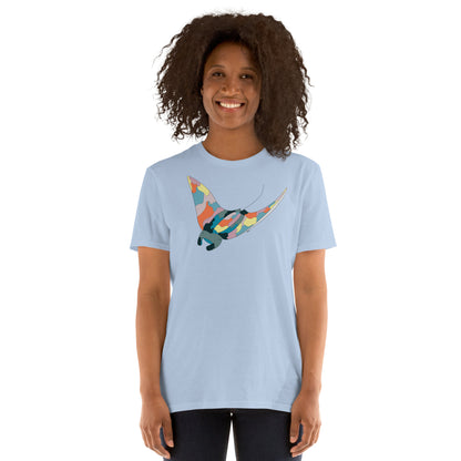Turquoise Sunset Manta Ray - Women's T-Shirt