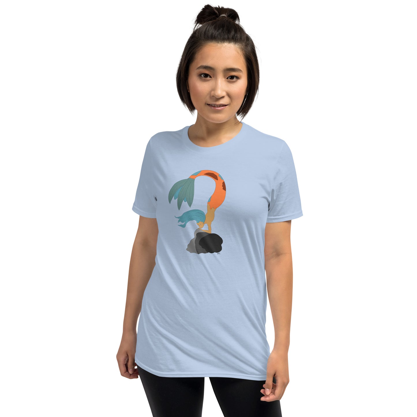 Turquoise Haired Mermaid - Women's T-Shirt
