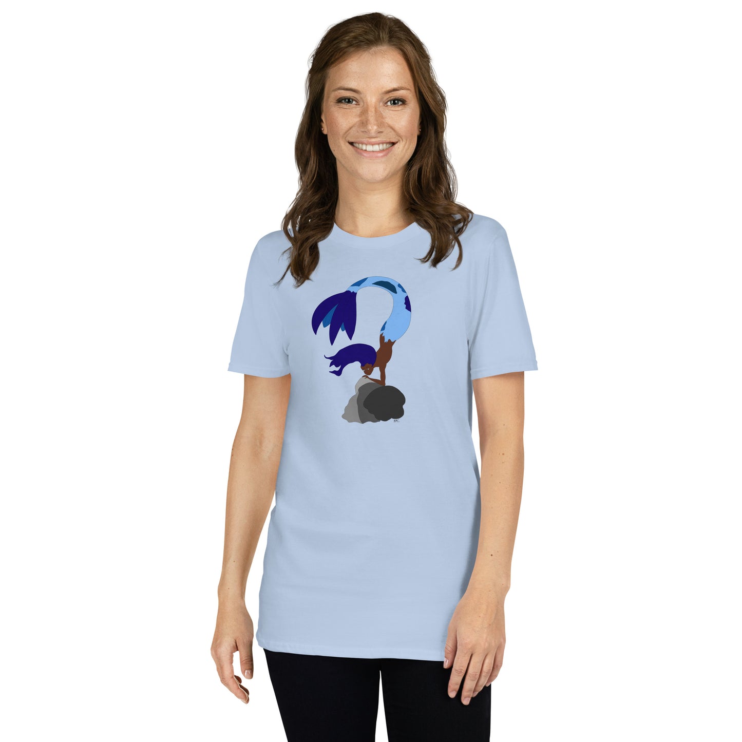 Blue Haired Mermaid - Women's T-Shirt