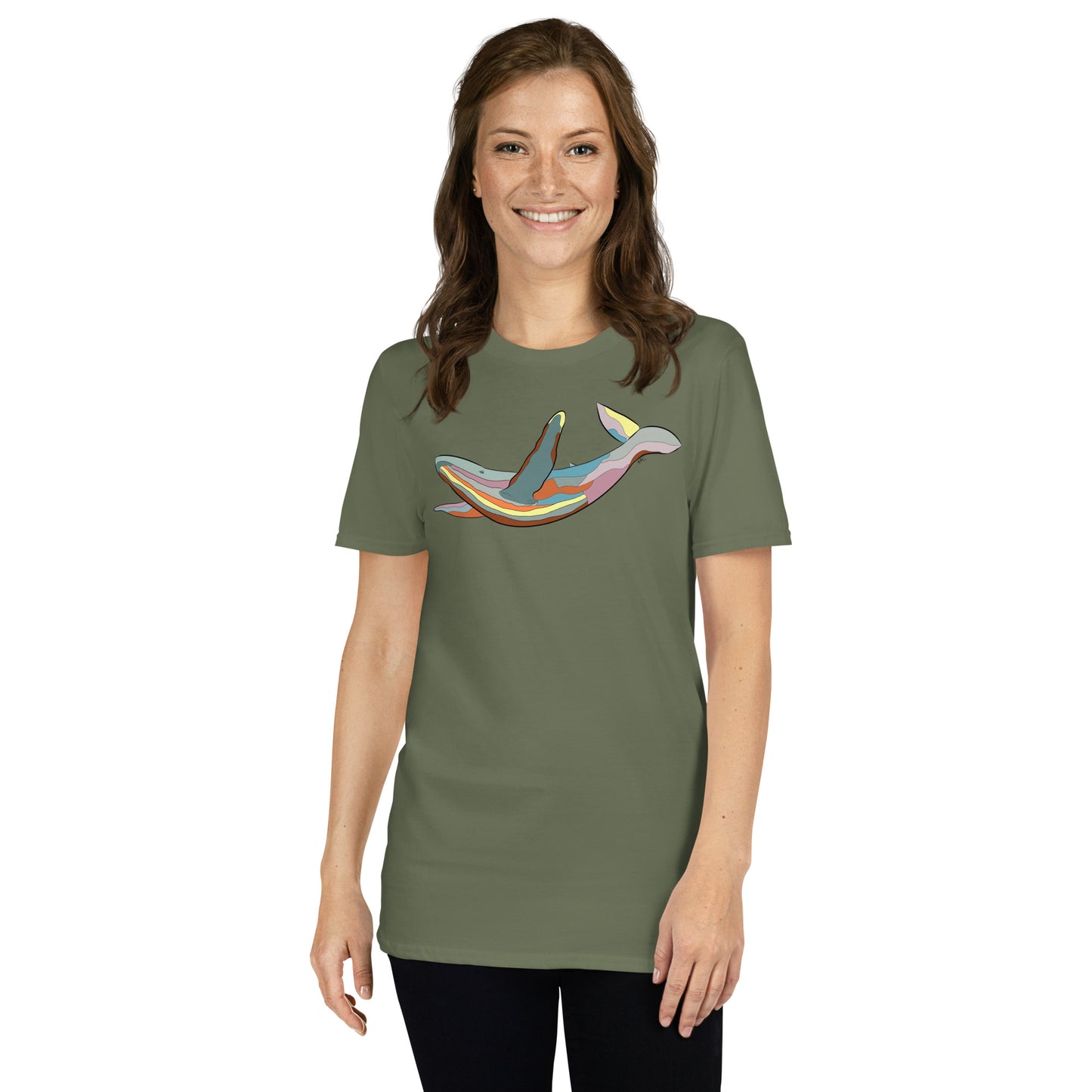 Turquoise Sunset Humpback Whale - Women's T-Shirt