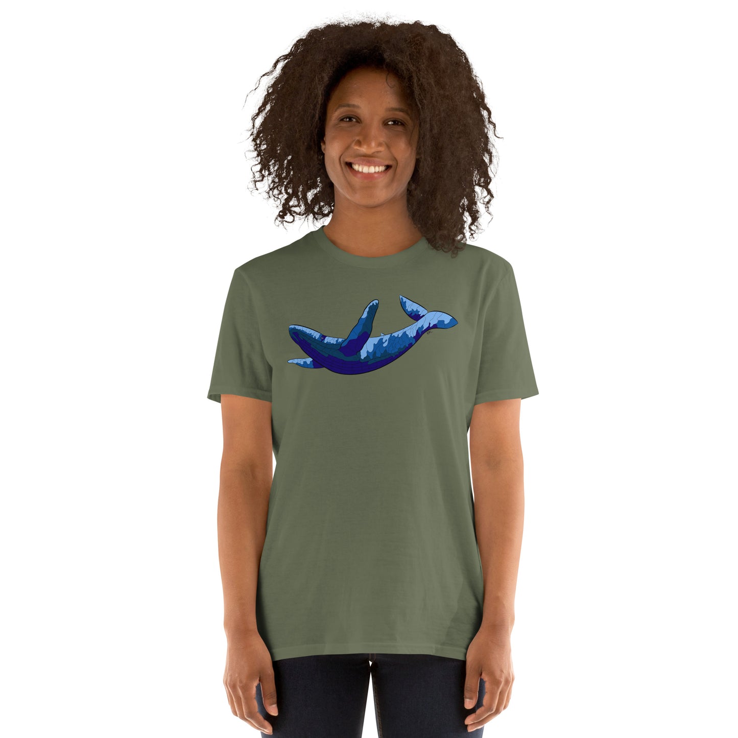 Blue Blotch Humpback Whale - Women's T-Shirt