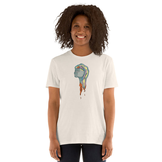 Turquoise Mermaid Head - Women's T-Shirt