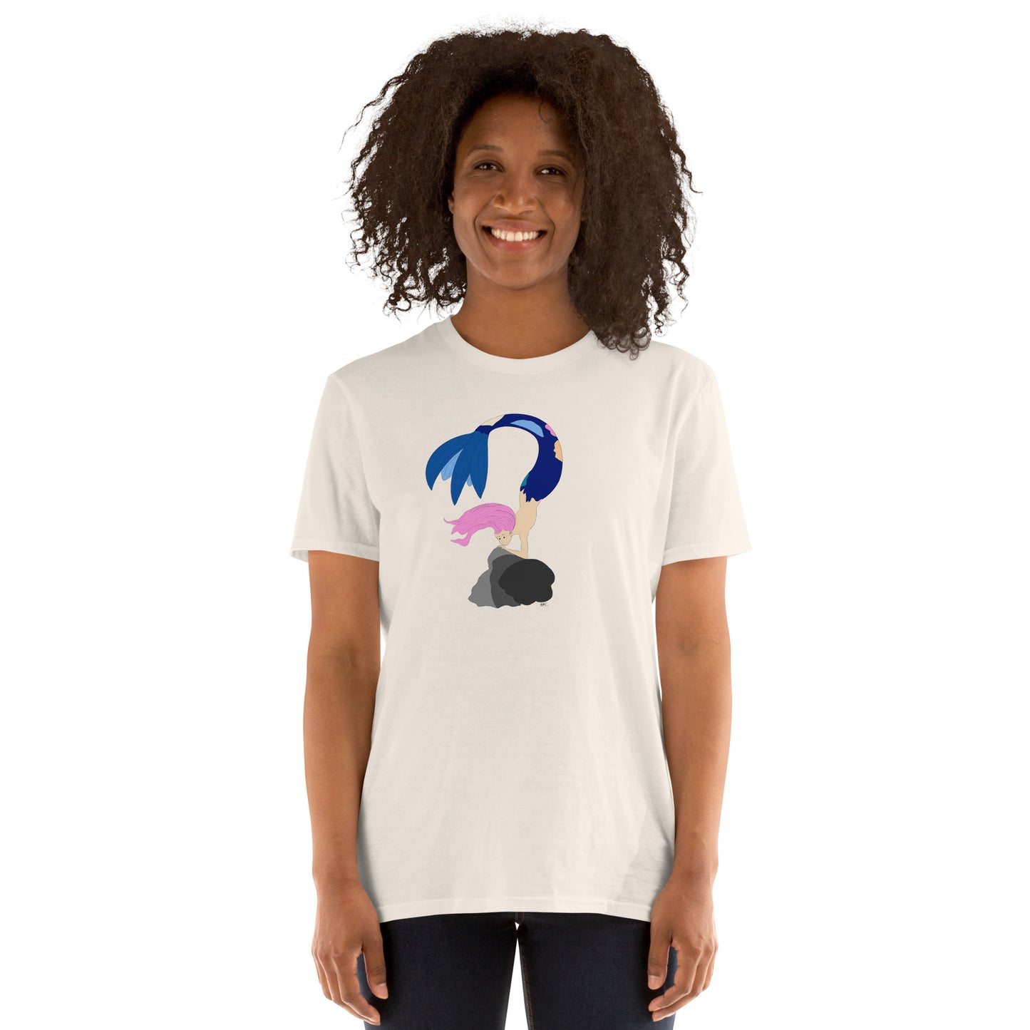 Pink Haired Mermaid - Women's T-Shirt
