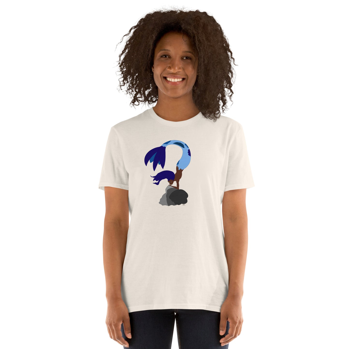 Blue Haired Mermaid - Women's T-Shirt