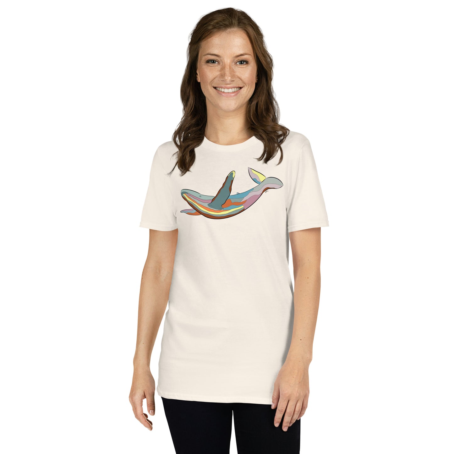 Turquoise Sunset Humpback Whale - Women's T-Shirt