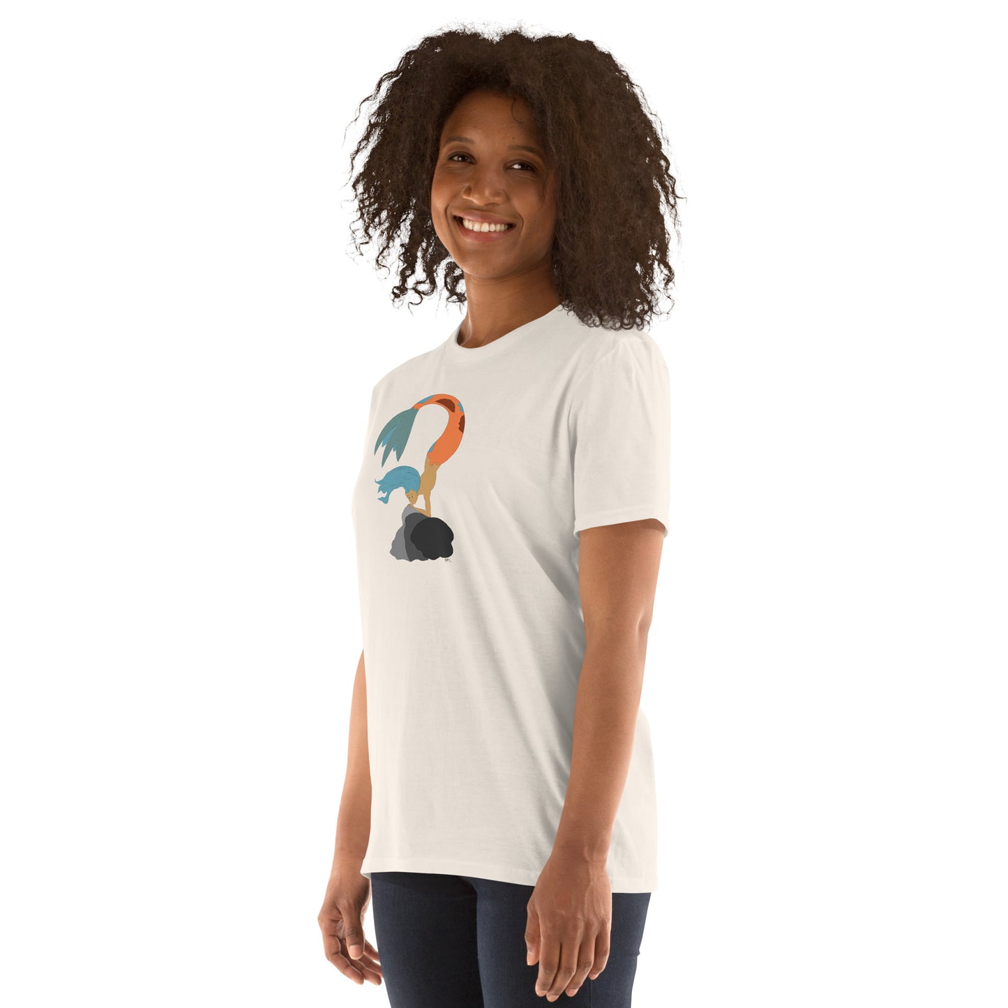 Turquoise Haired Mermaid - Women's T-Shirt