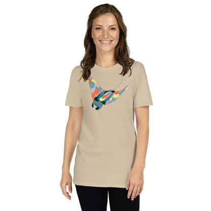 Turquoise Sunset Manta Ray - Women's T-Shirt