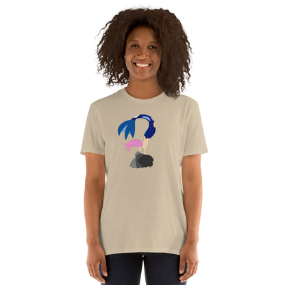 Pink Haired Mermaid - Women's T-Shirt