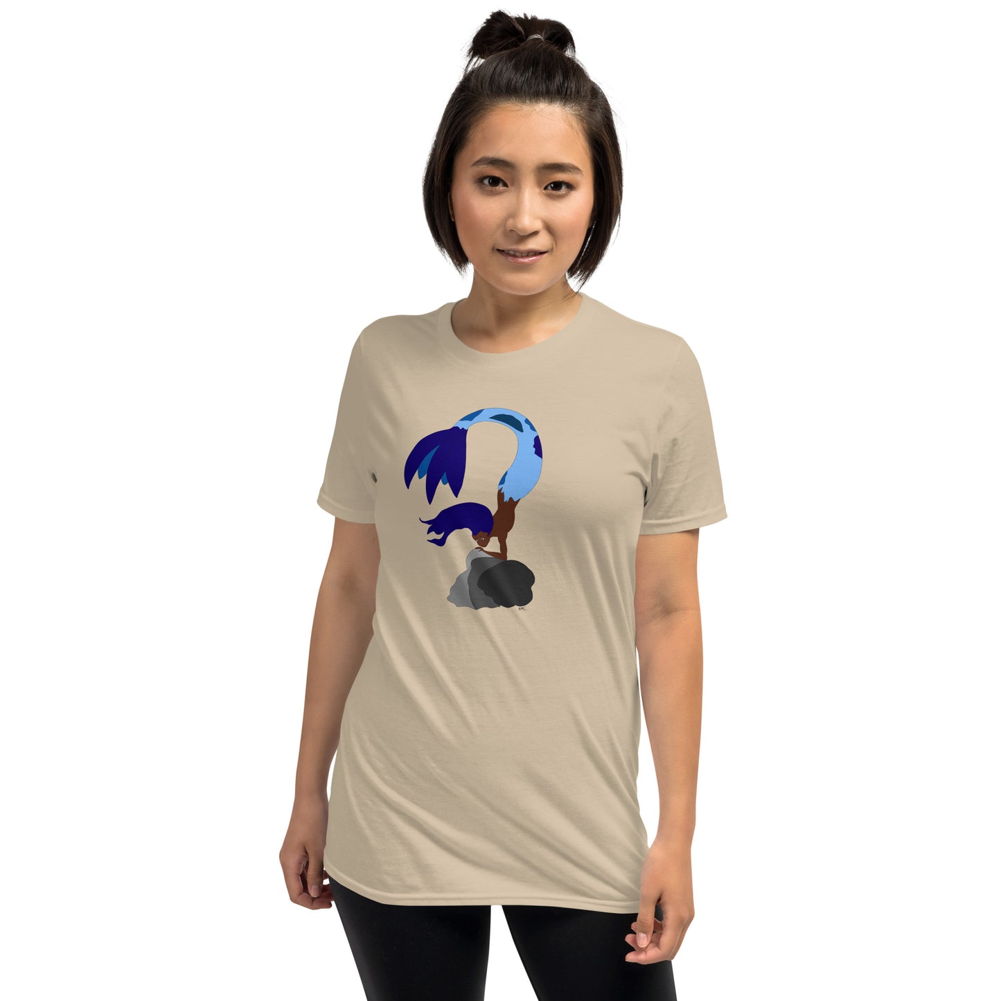 Blue Haired Mermaid - Women's T-Shirt