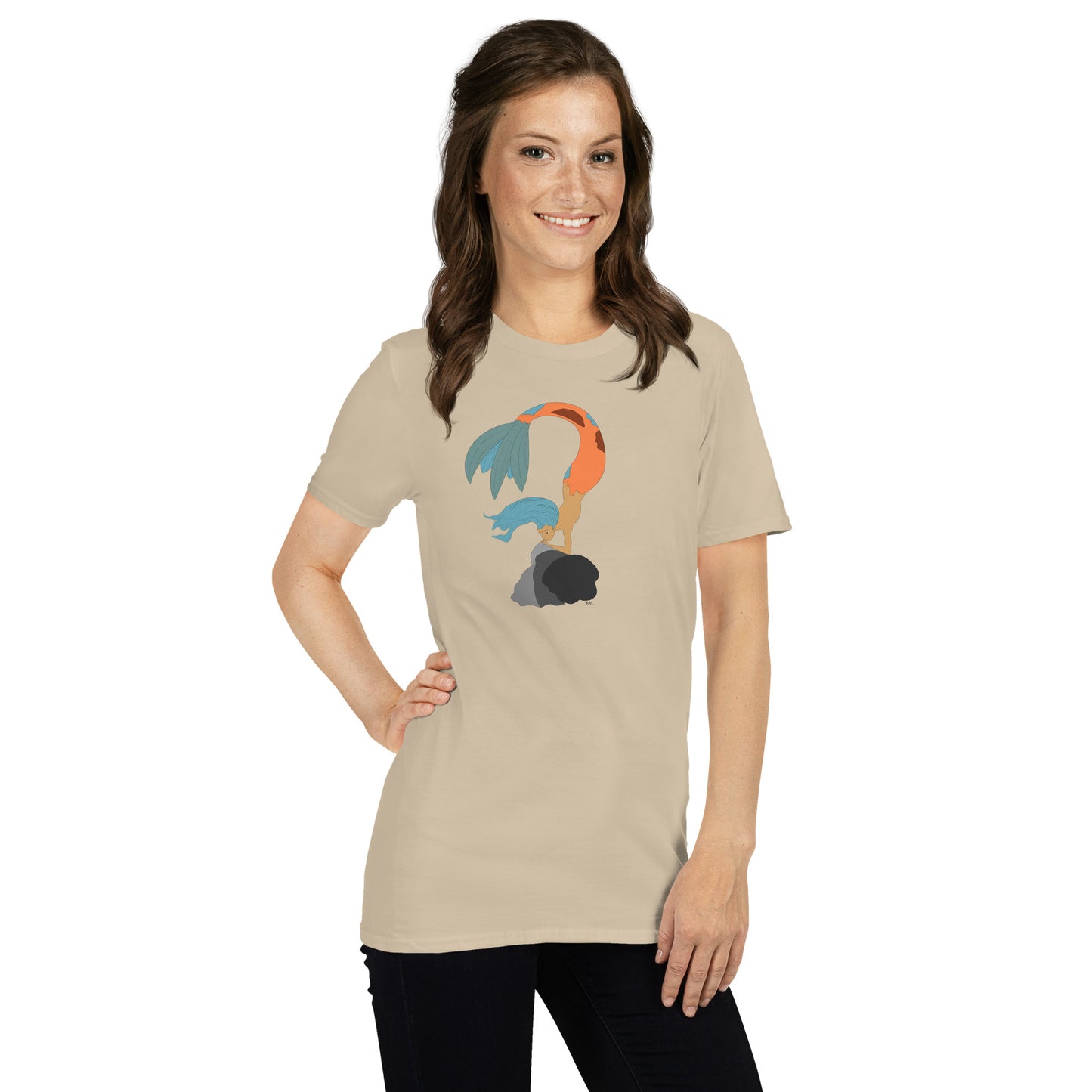 Turquoise Haired Mermaid - Women's T-Shirt