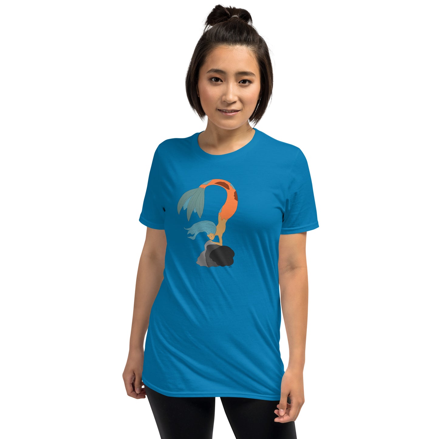 Turquoise Haired Mermaid - Women's T-Shirt