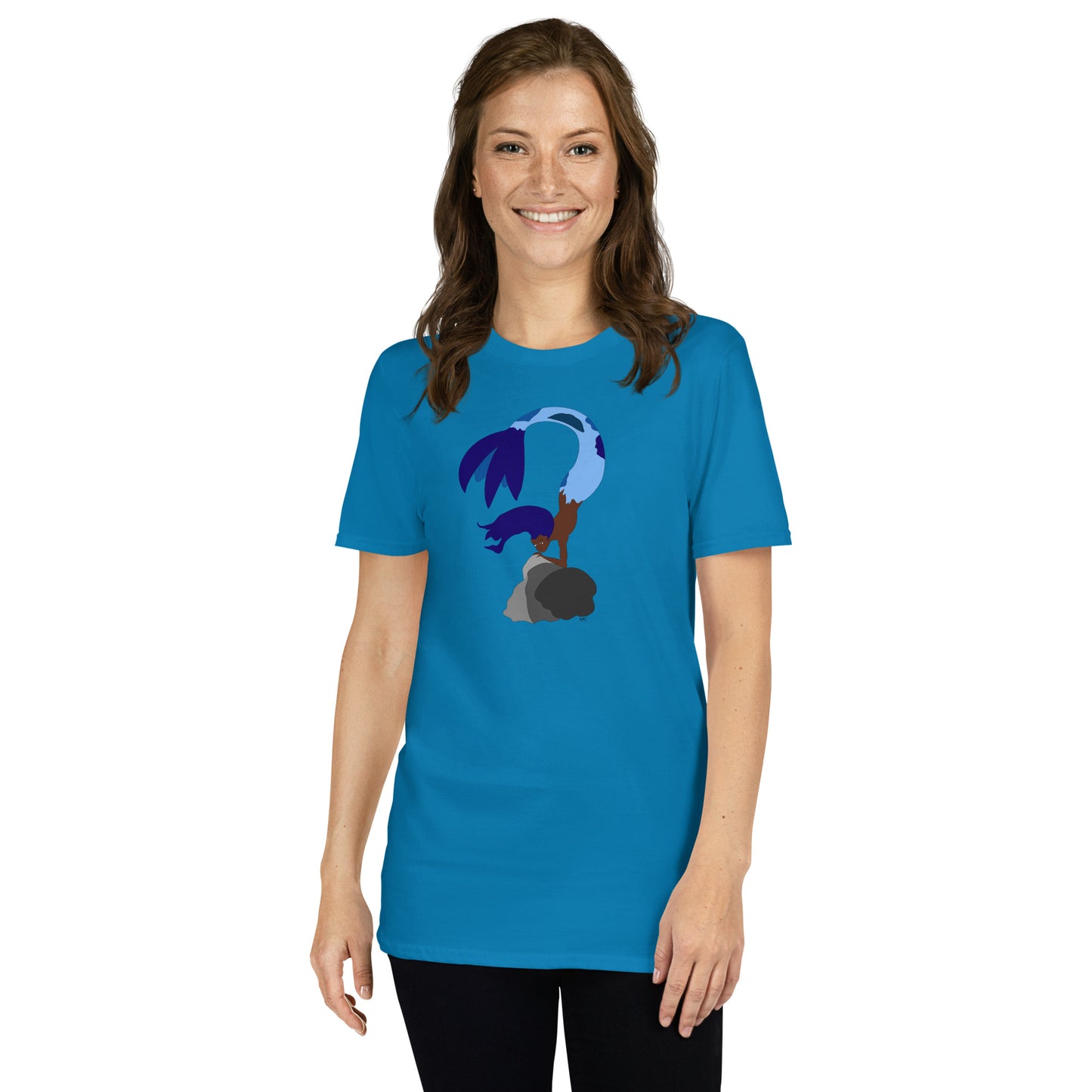 Blue Haired Mermaid - Women's T-Shirt