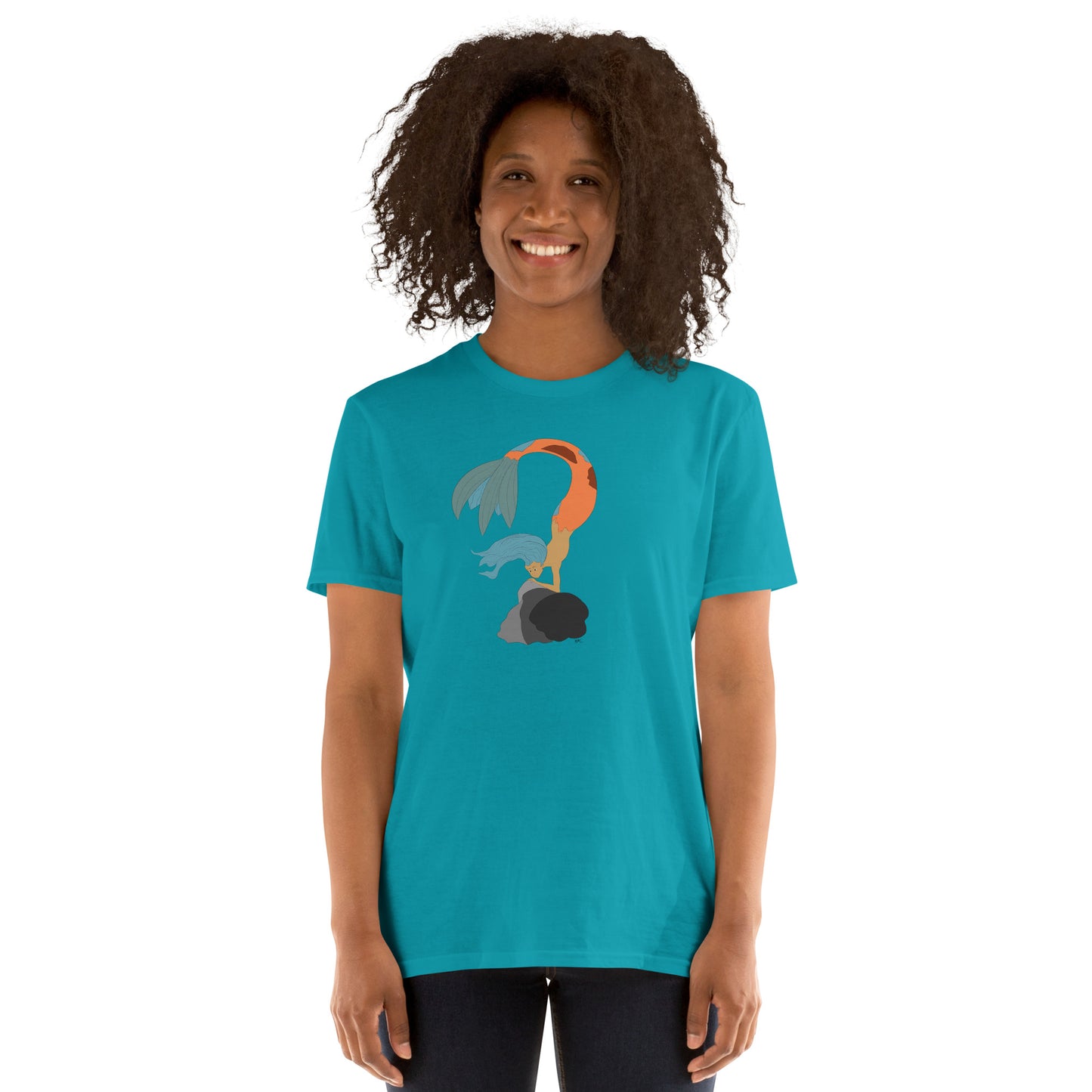 Turquoise Haired Mermaid - Women's T-Shirt