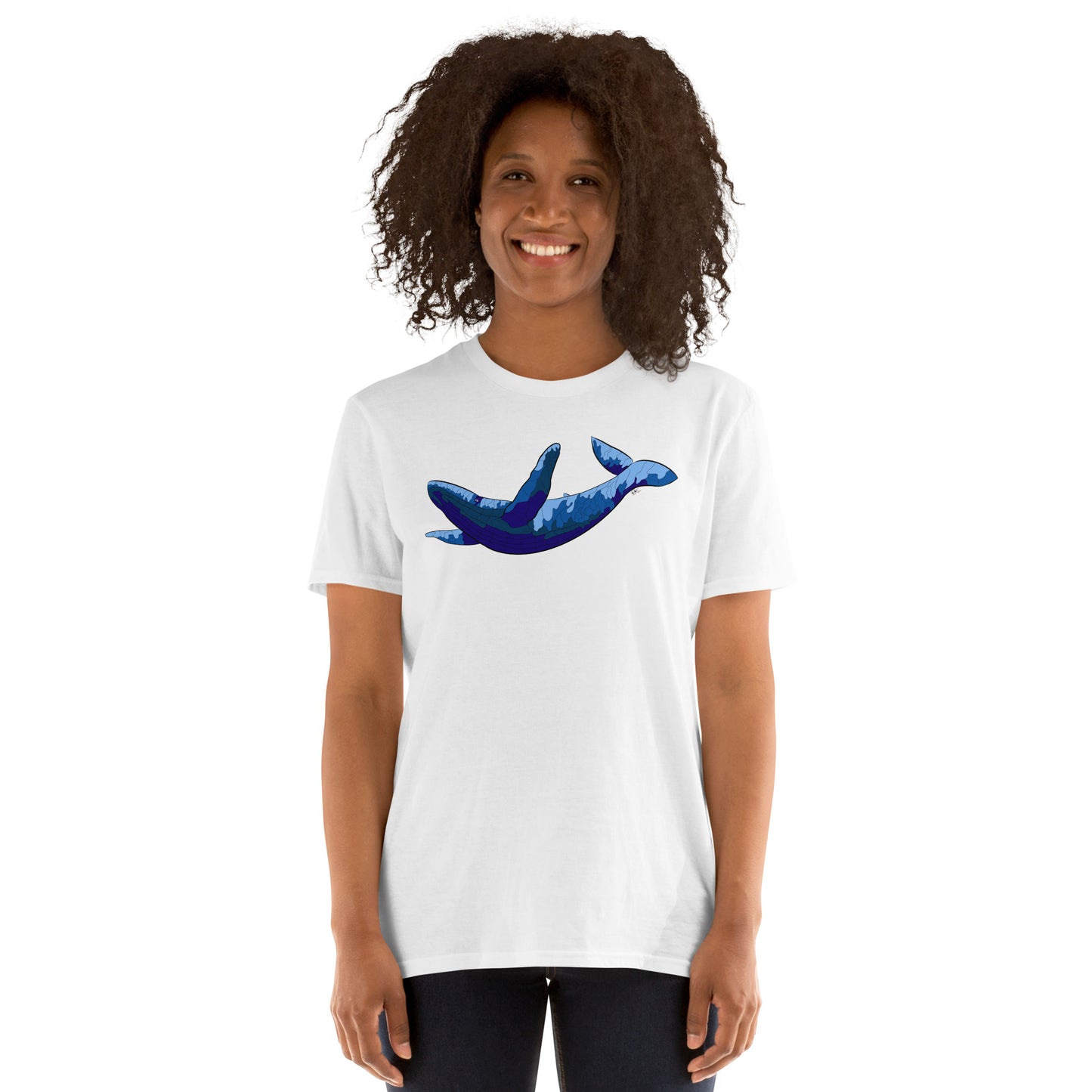 Blue Blotch Humpback Whale - Women's T-Shirt