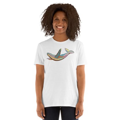 Turquoise Sunset Humpback Whale - Women's T-Shirt