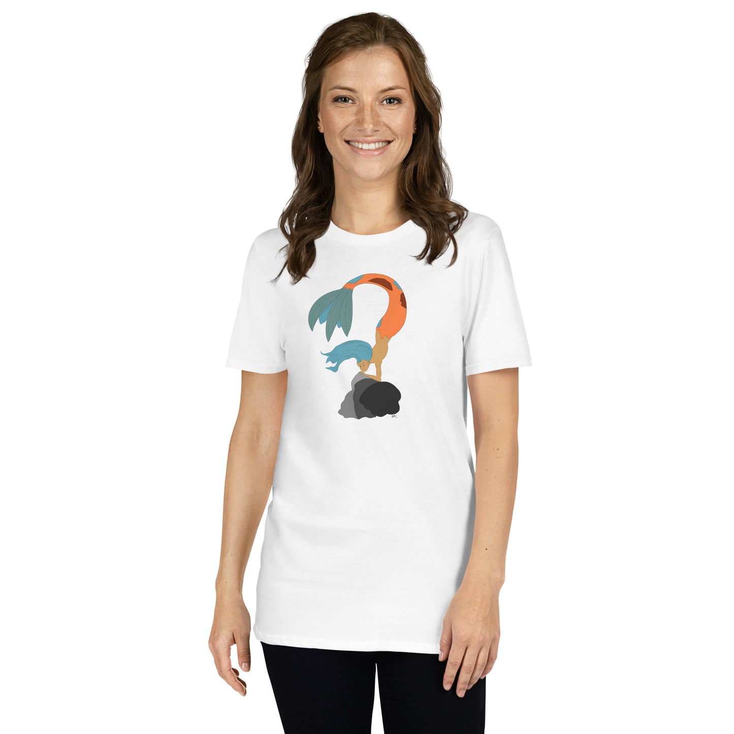 Turquoise Haired Mermaid - Women's T-Shirt