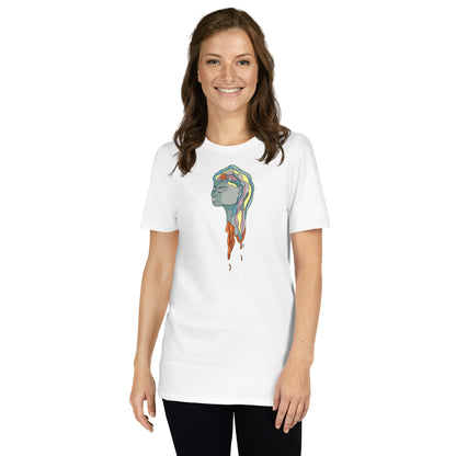 Turquoise Mermaid Head - Women's T-Shirt