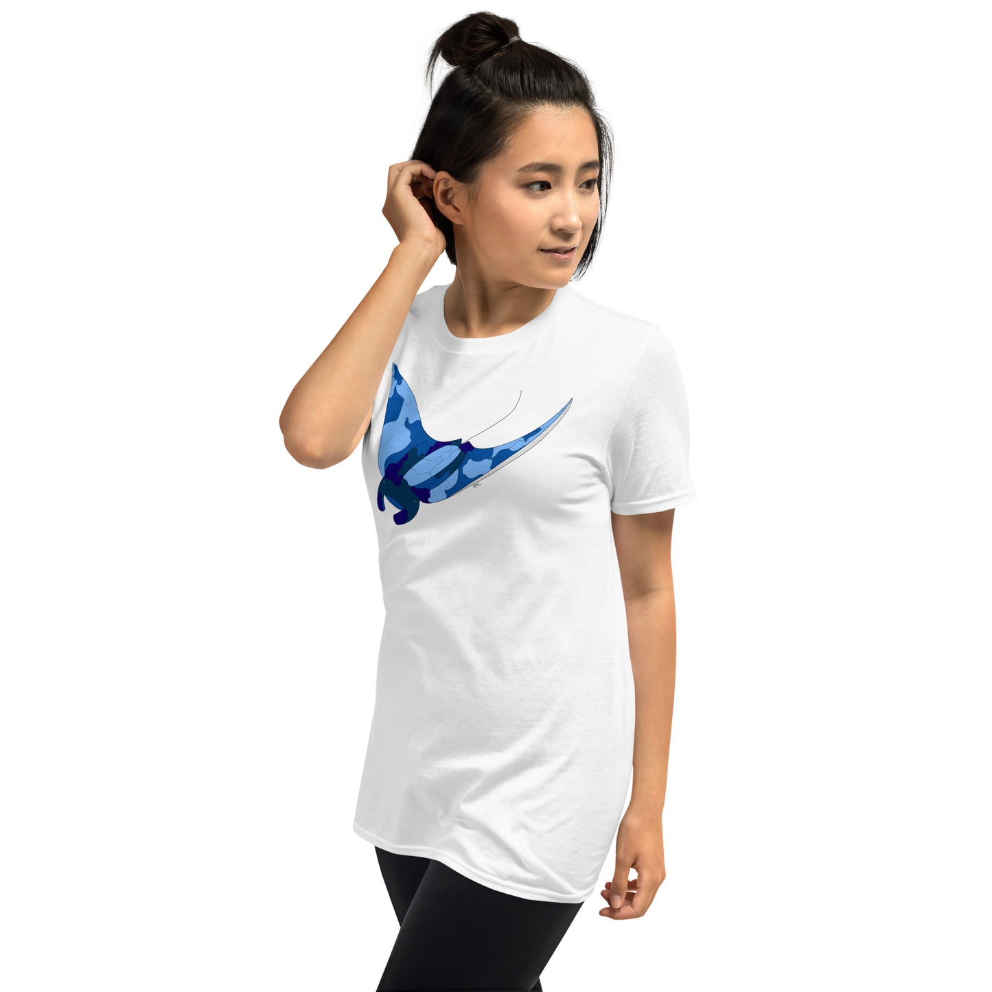 Blue Blotch Manta Ray - Women's T-Shirt