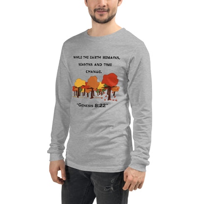 Genesis 8:22 Fall - Men's Long Sleeved Shirt