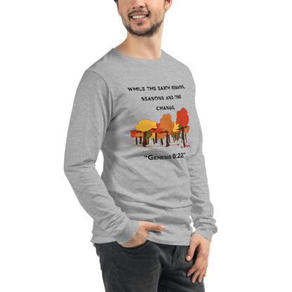 Genesis 8:22 Fall - Men's Long Sleeved Shirt
