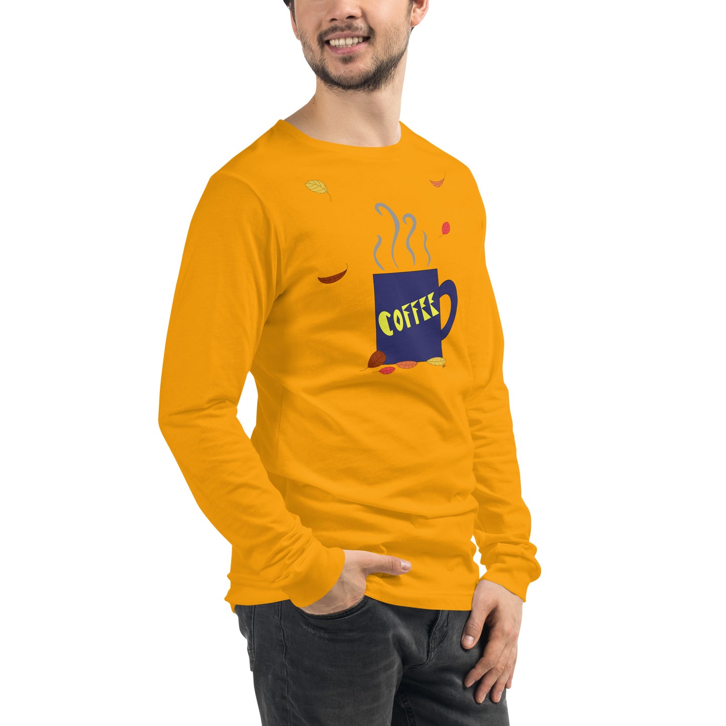 Fall Coffee - Men's Long Sleeved Shirt