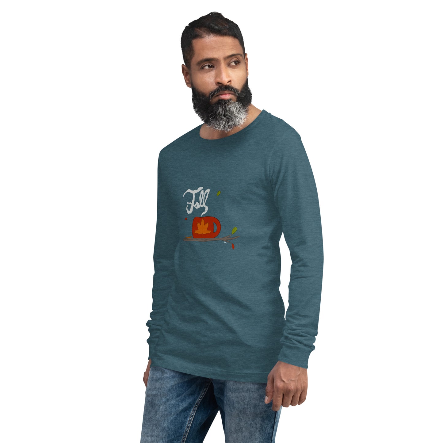 A Warm Cup of Fall - Men's Long Sleeved Shirt