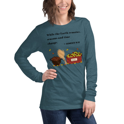 Genesis 8:22 Fall - Women's Long Sleeved Shirt