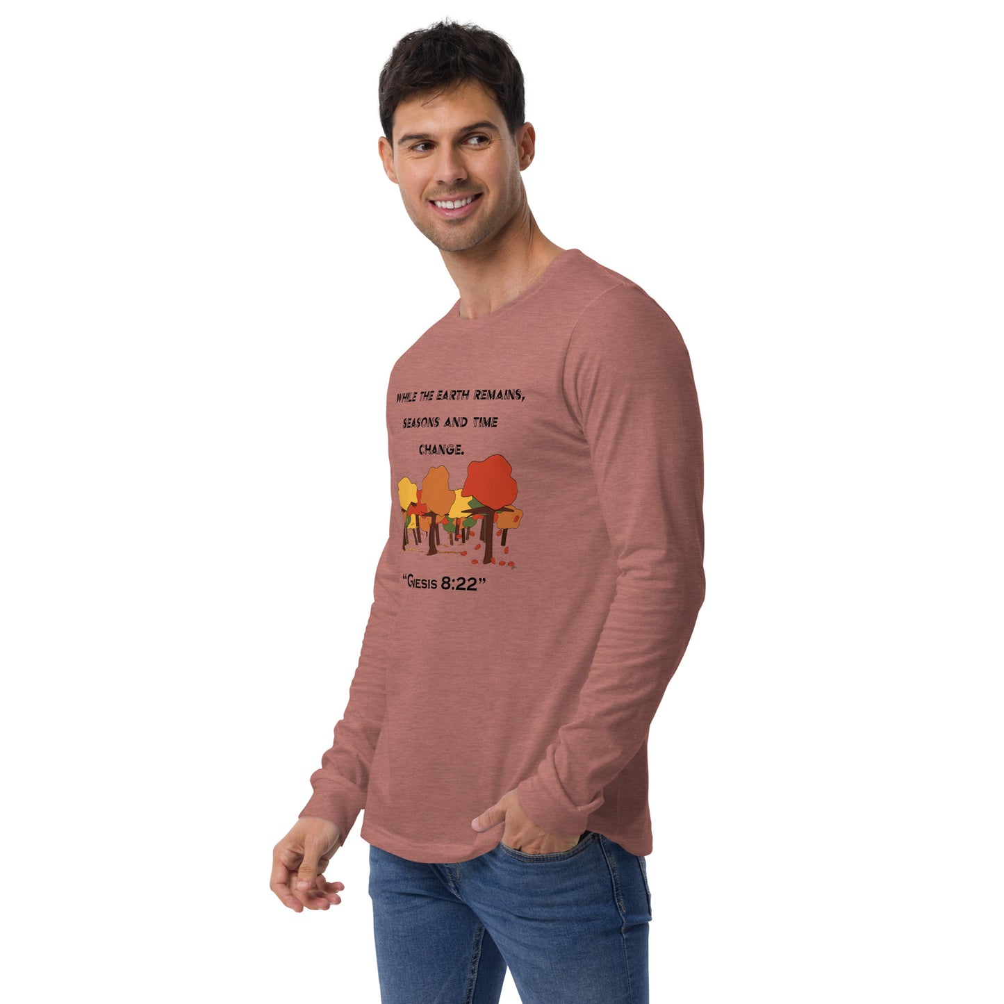 Genesis 8:22 Fall - Men's Long Sleeved Shirt