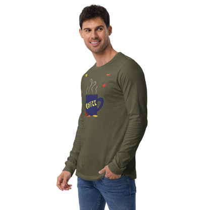 Fall Coffee - Men's Long Sleeved Shirt