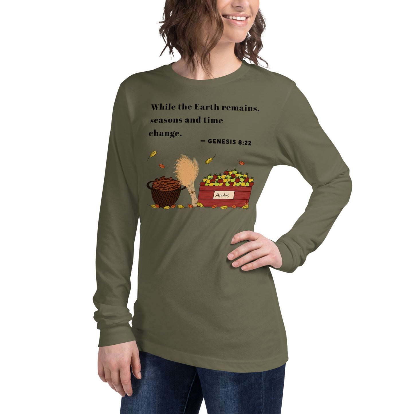 Genesis 8:22 Fall - Women's Long Sleeved Shirt
