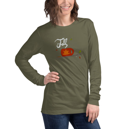 A Warm Cup of Fall - Women's Long Sleeved Shirt