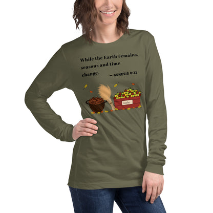 Genesis 8:22 Fall - Women's Long Sleeved Shirt