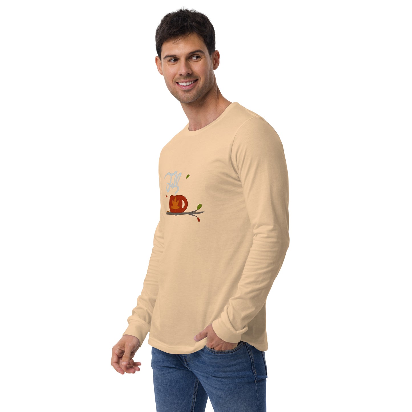 A Warm Cup of Fall - Men's Long Sleeved Shirt