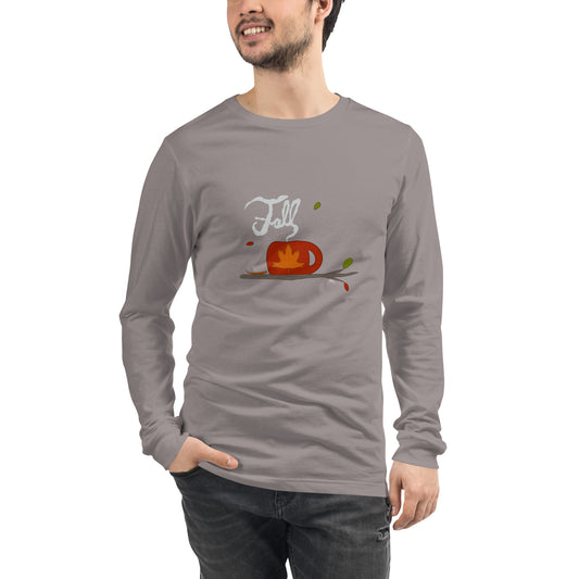 A Warm Cup of Fall - Men's Long Sleeved Shirt