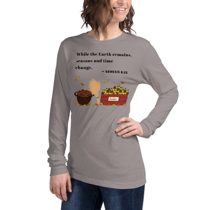 Genesis 8:22 Fall - Women's Long Sleeved Shirt