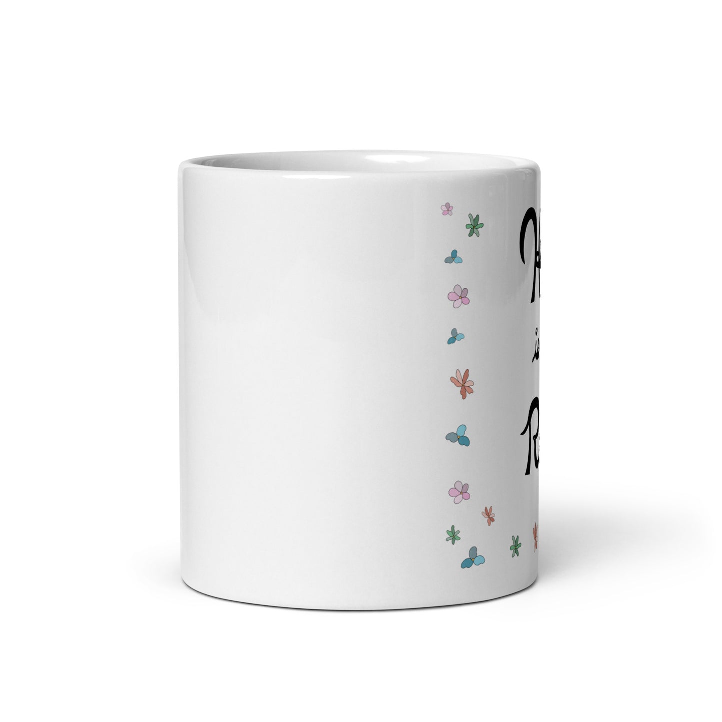 He is Risen (Flowered) - Glossy Mug