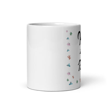 He is Risen (Flowered) - Glossy Mug